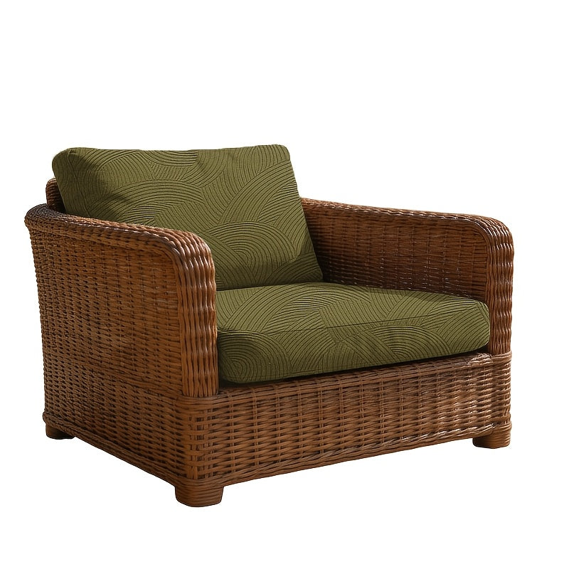 Housse de canapé extensible en polaire jacquard à cordon de serrage, tissu de 160 à 180 g/m² Image