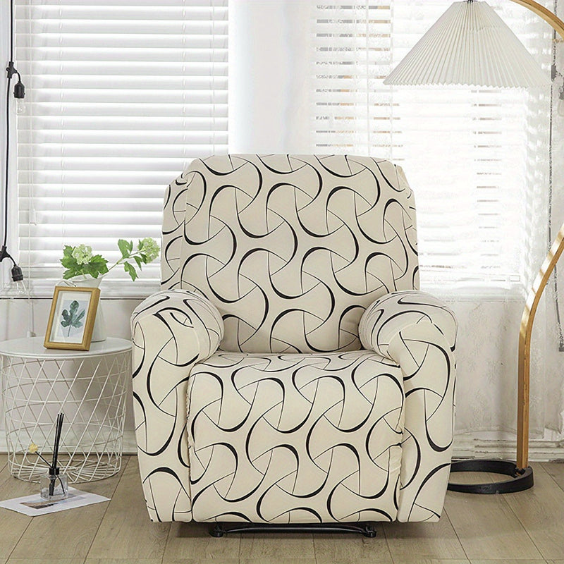 Housse de canapé extensible en fibre de lait matelassée antidérapante
