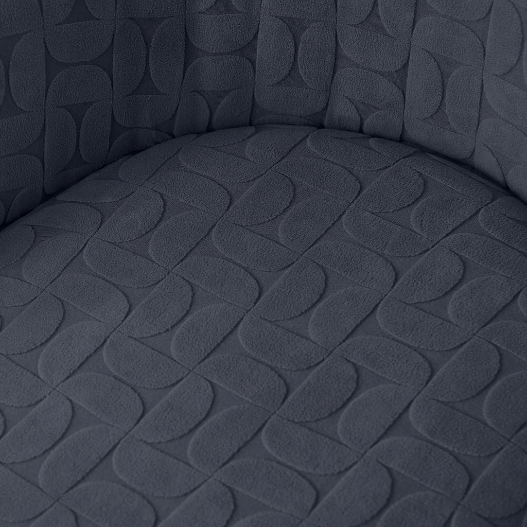 Housse de chaise extensible en polaire jacquard, mise en situation