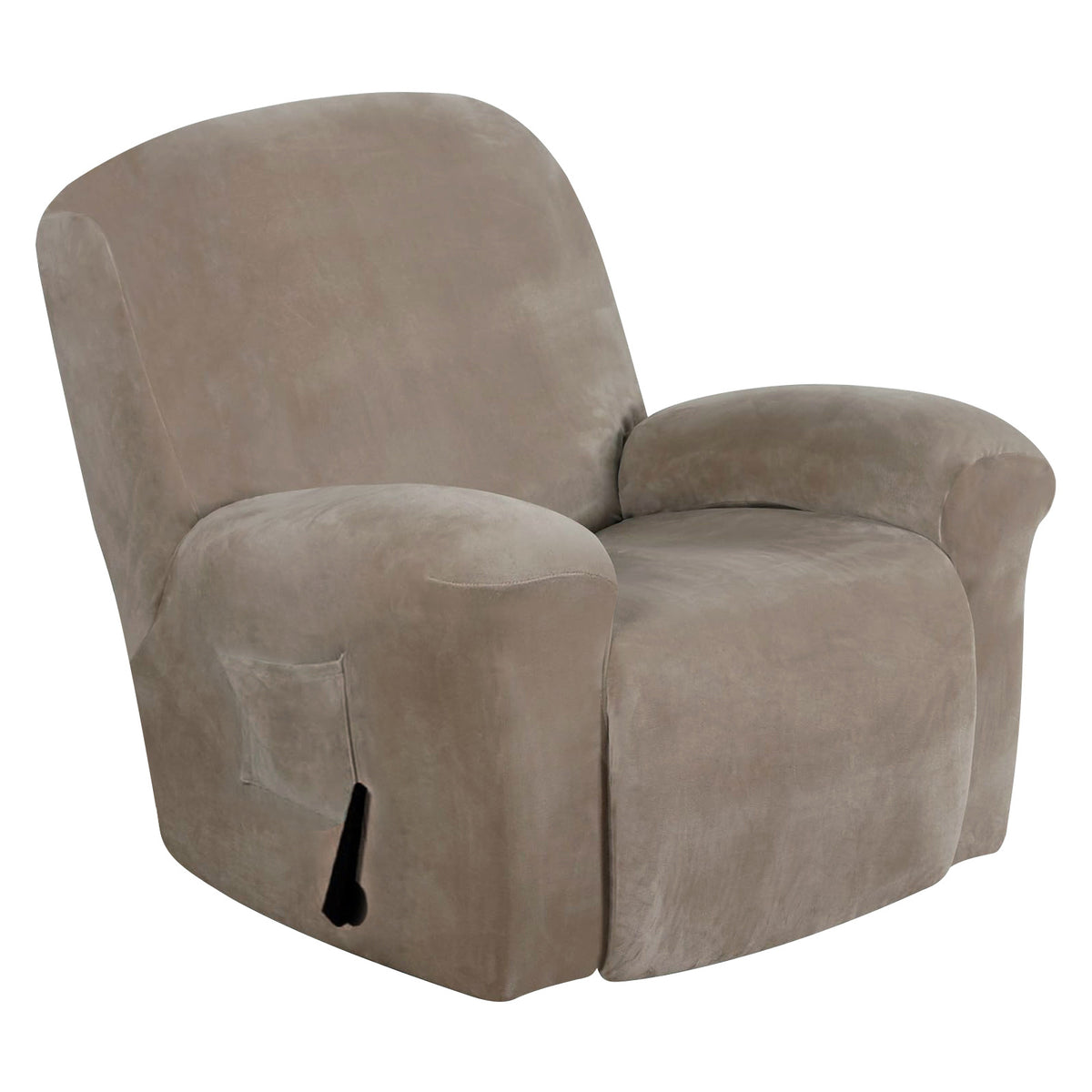 Housse de canapé extensible en velours, housse posée