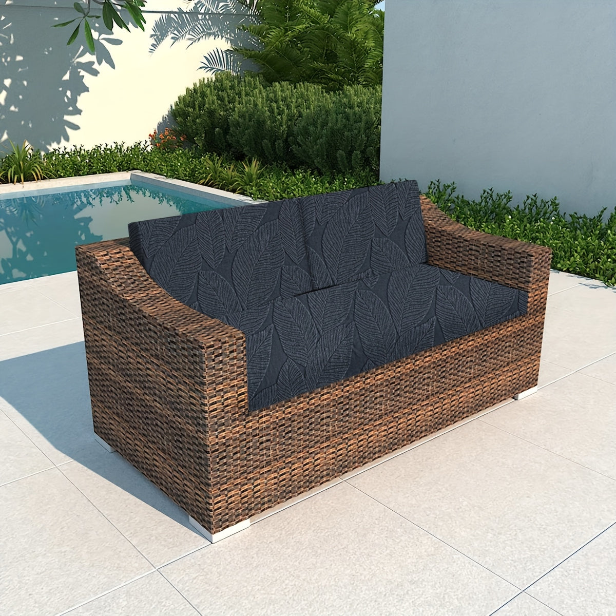 Housse de canapé extensible en polaire, mise en situation