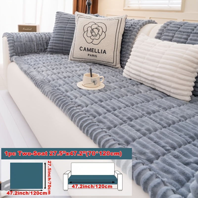 Housse de canapé en polyester antidérapante au rendu glamour, visuel produit