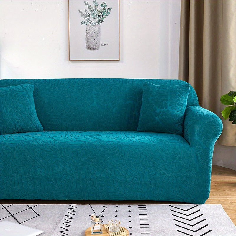 Housse de canapé extensible en tissu matelassé matelassée antidérapante, détail de la finition