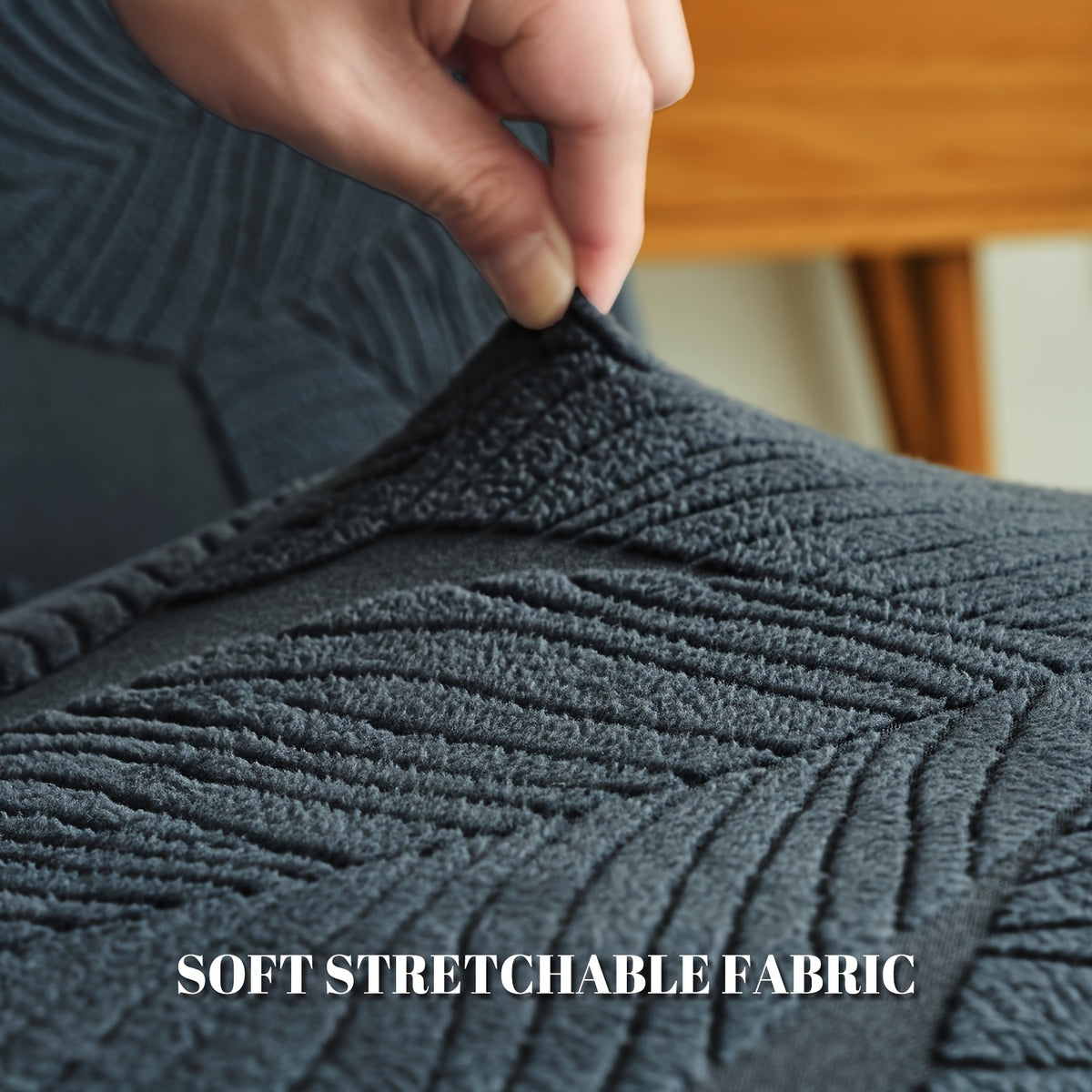Housse de canapé extensible en polaire, visuel produit