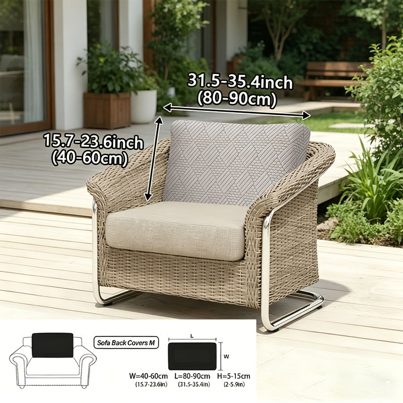Housse de canapé extensible en polaire jacquard à housses séparées, mise en situation