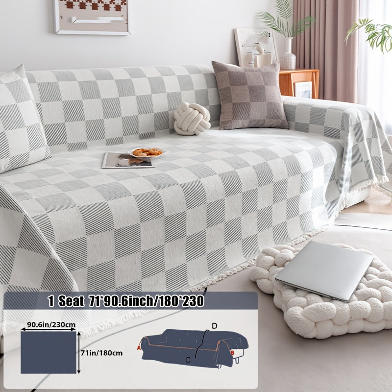 Housse de canapé épaisse en chenille, compatible fauteuil, canapé deux places, canapé trois places