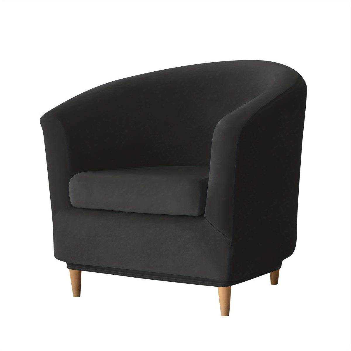 Housse de canapé extensible en polaire en fils teints, mise en situation