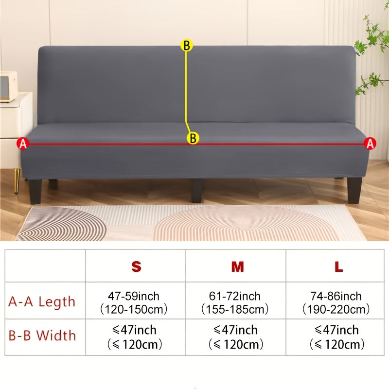 Housse d'accoudoir extensible en polaire jacquard sans accoudoirs, vue de dos