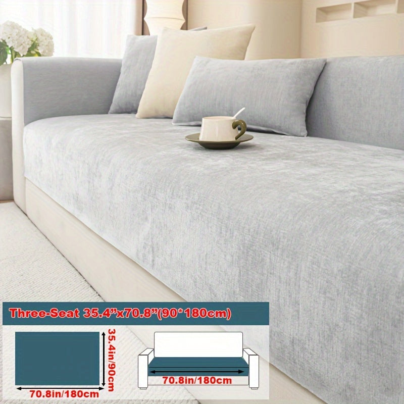 Housse de coussin épaisse en chenille antidérapante, tissu de 300 à 350 g/m²