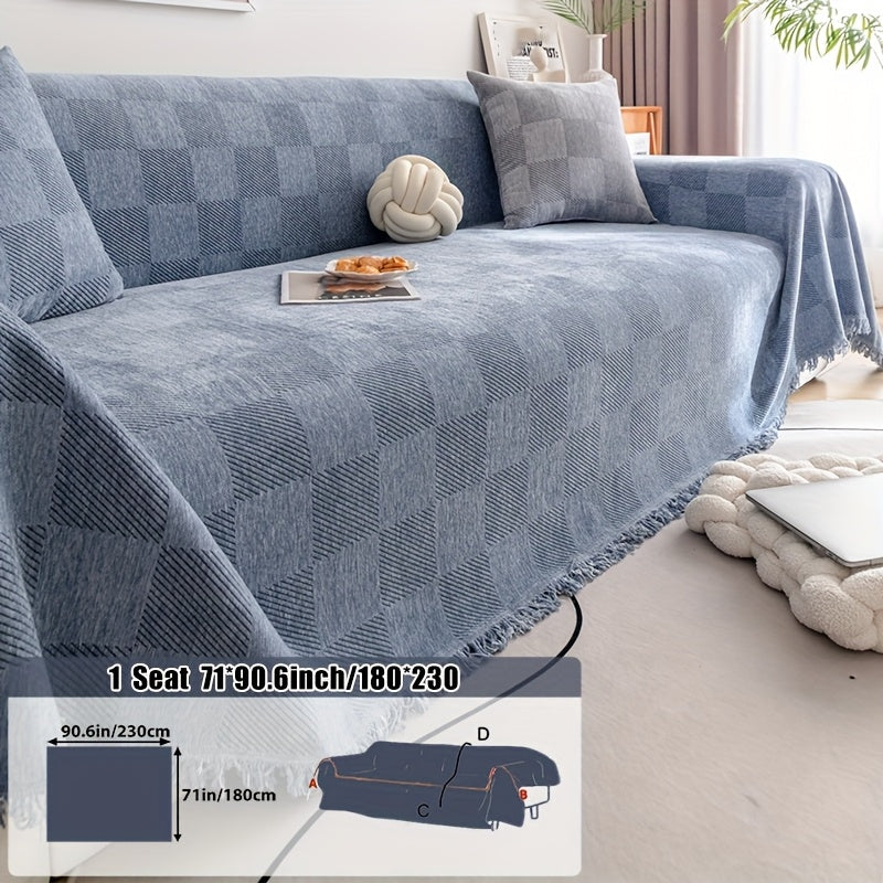 Housse de canapé épaisse en chenille, autre coloris