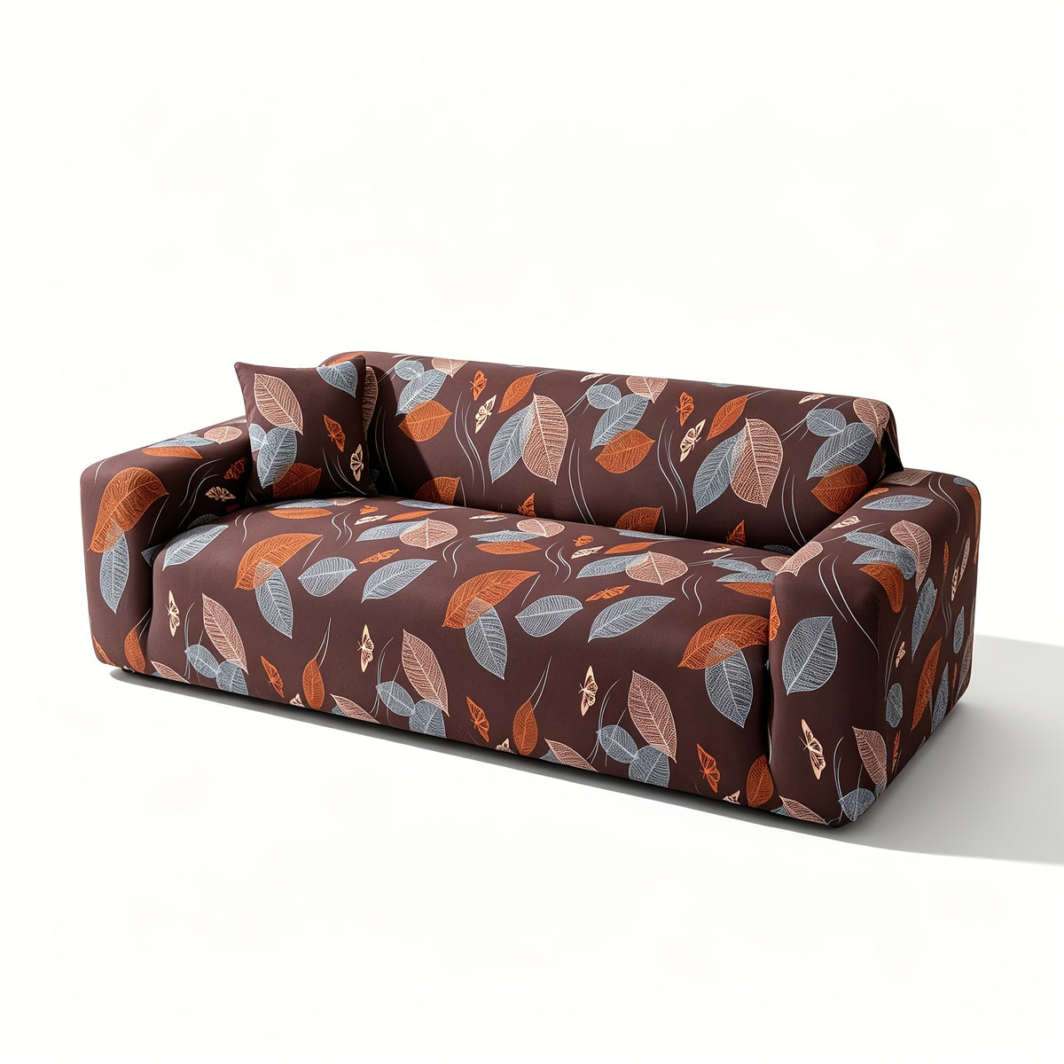 Housse de canapé extensible en fibre de lait imprimée à motif bohème, visuel produit