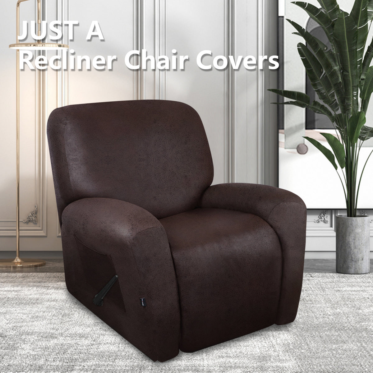 Housse de fauteuil extensible en fibre de lait