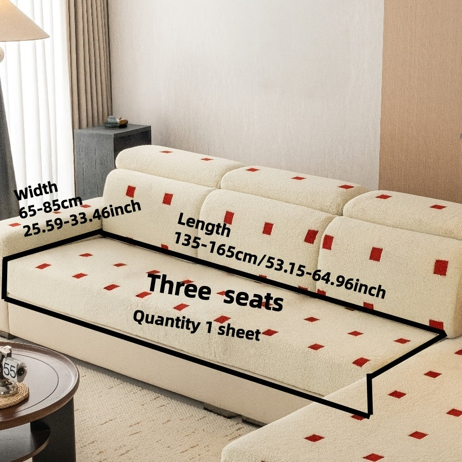 Housse de canapé extensible en velours à housses séparées au rendu glamour, autre coloris