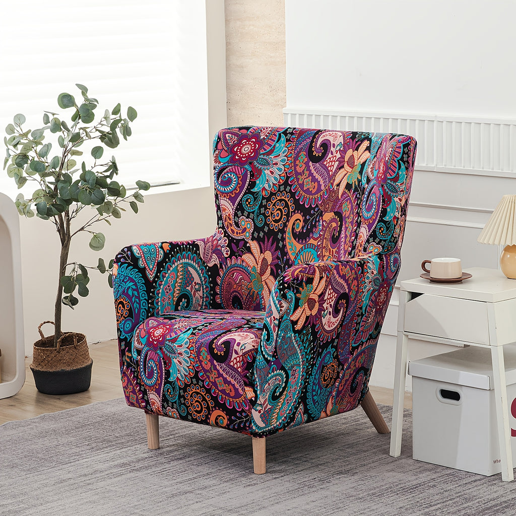 Housse de canapé extensible en fibre de lait d'esprit vintage, tissu de 160 à 180 g/m²