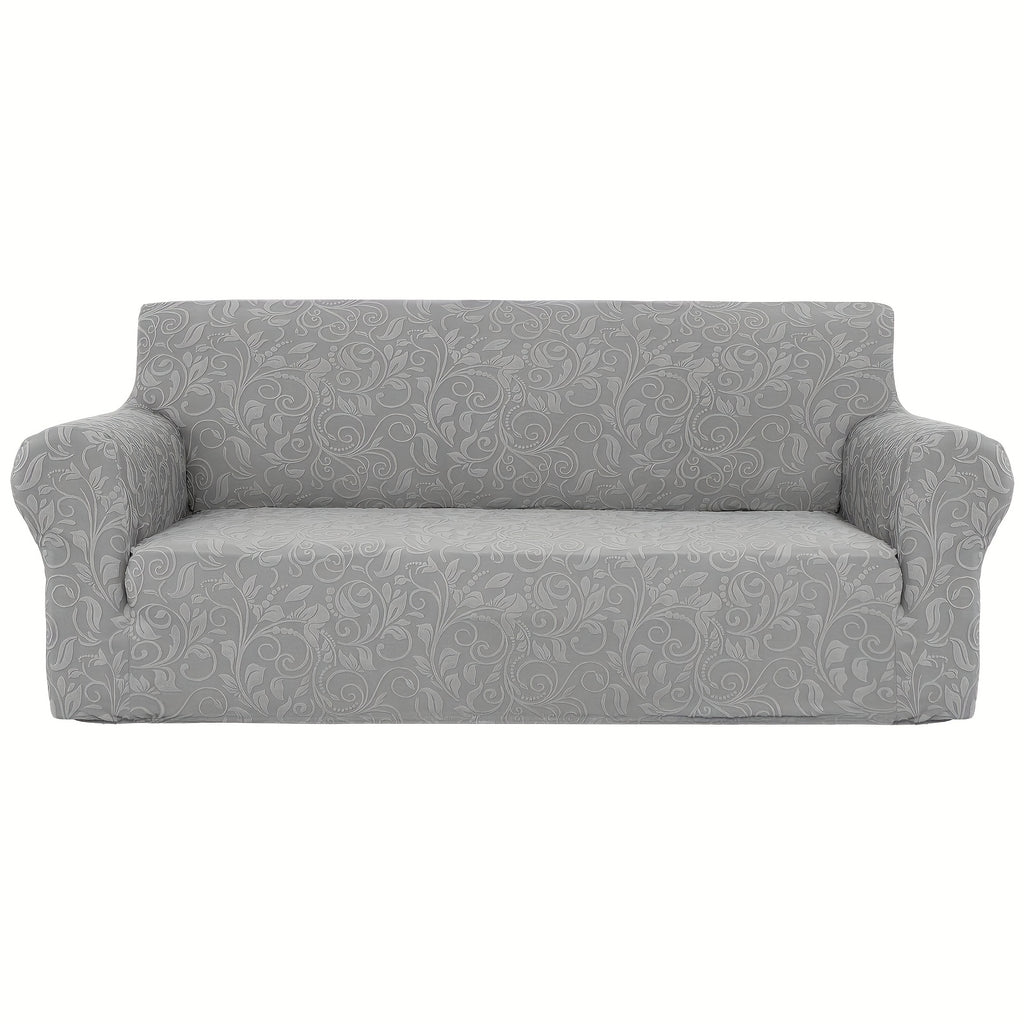 Protection de canapé extensible en polaire jacquard d'esprit vintage, tissu de 200 à 250 g/m²