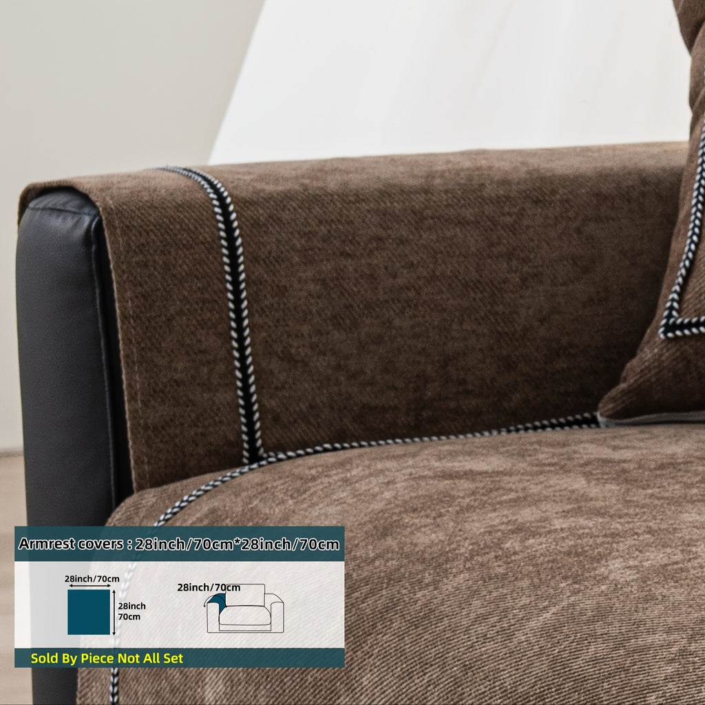Housse de canapé en chenille matelassée antidérapante, compatible fauteuil, canapé deux places, canapé trois places