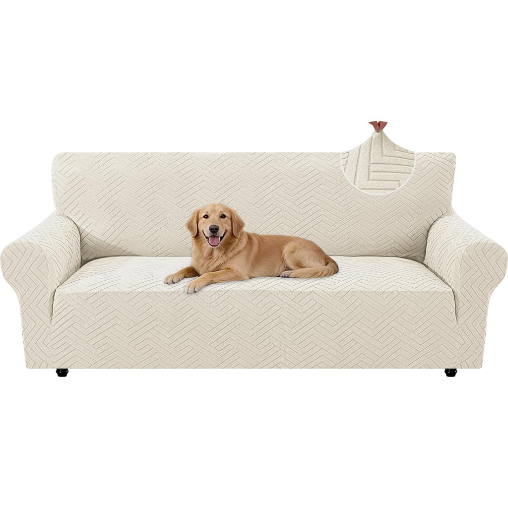 Housse de canapé épaisse extensible en polyester, vue de dos