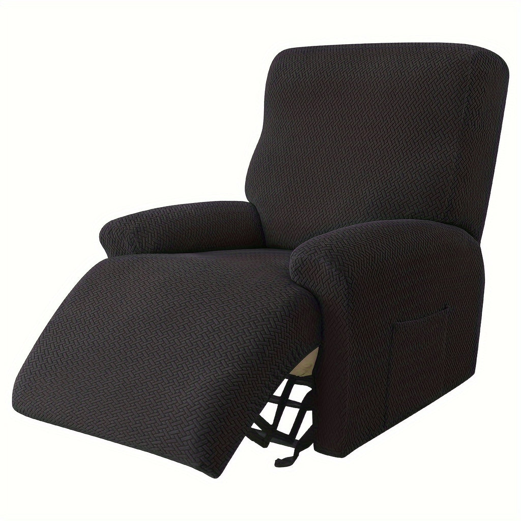Housse de canapé extensible en polaire jacquard à housses séparées, vue d'ensemble