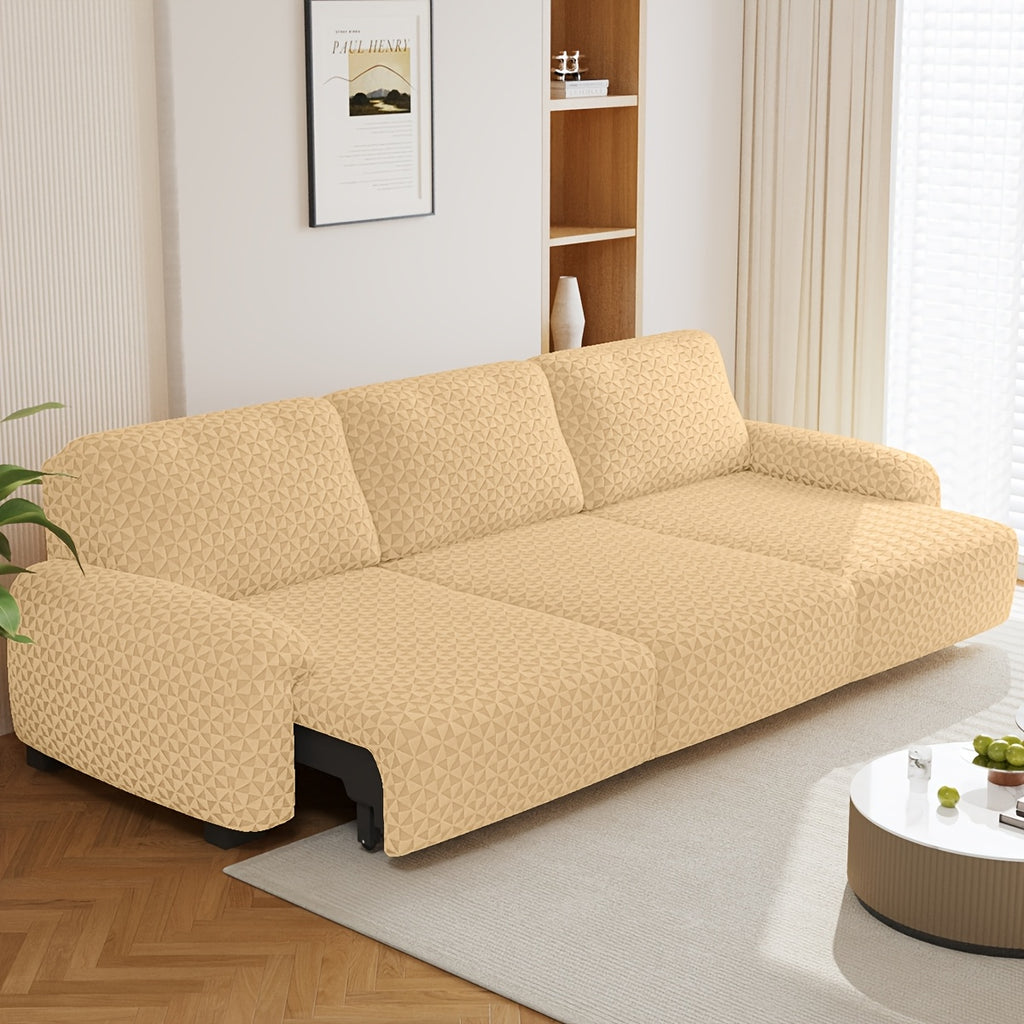 Housse de canapé épaisse extensible en polaire jacquard à housses séparées