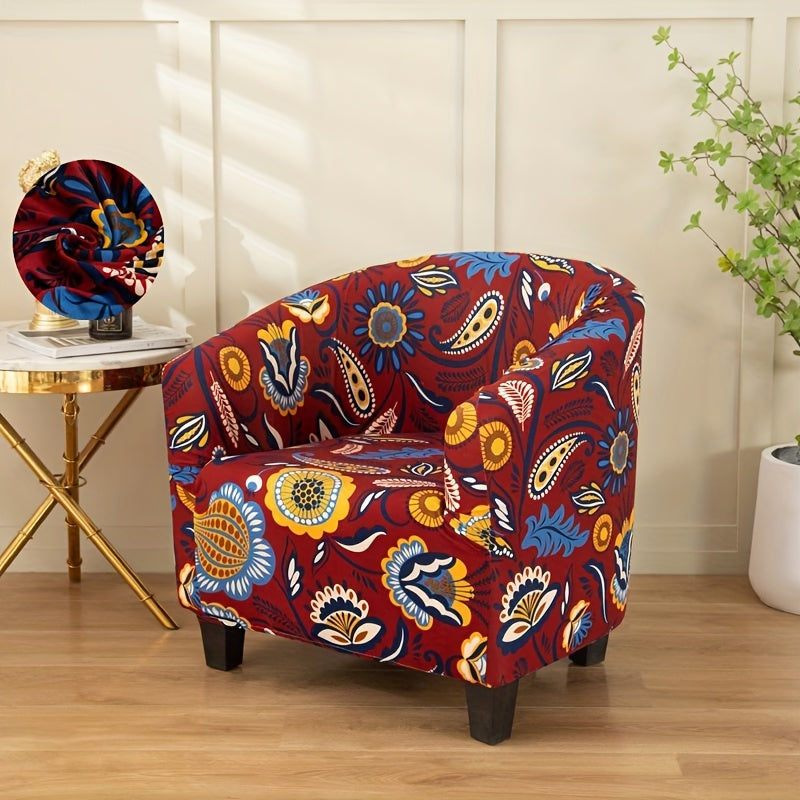 Housse de canapé extensible en fibre de lait à motif géométrique pour fauteuil, compatible fauteuil