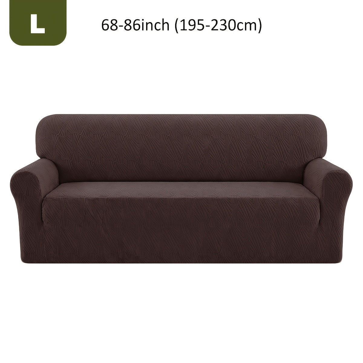 Housse de canapé extensible en polaire jacquard, gros plan sur le tissu