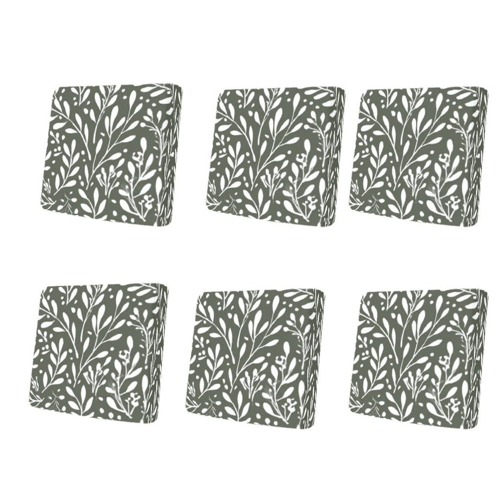 Housse de canapé en fibre de lait imprimée à motif feuillage, vue d'ensemble