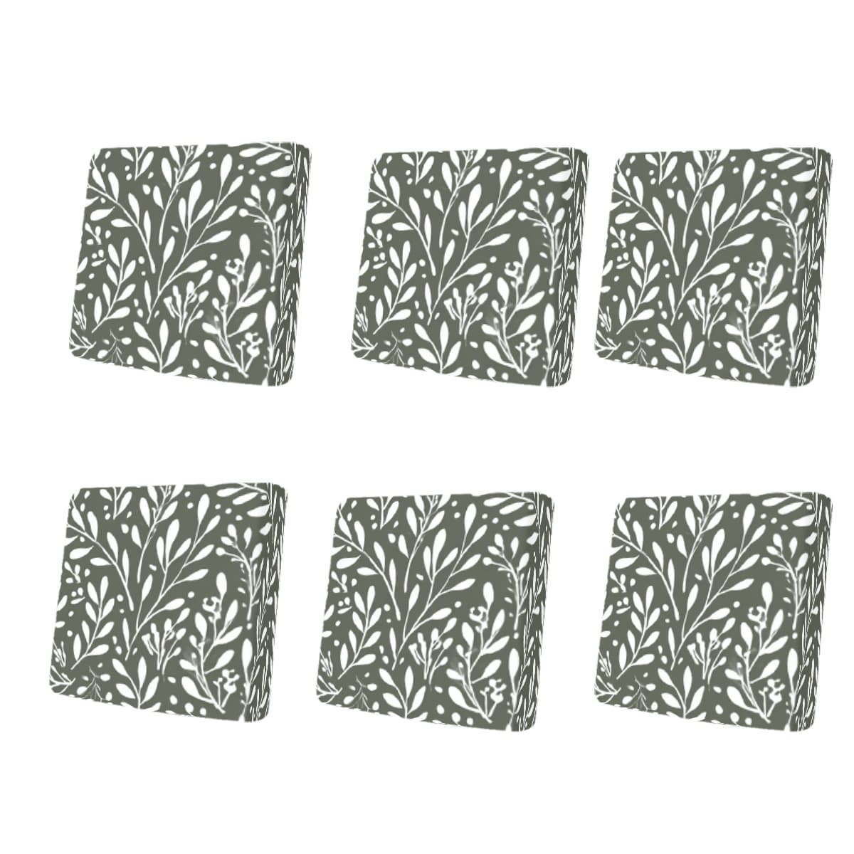 Housse de canapé en fibre de lait imprimée à motif feuillage, vue d'ensemble