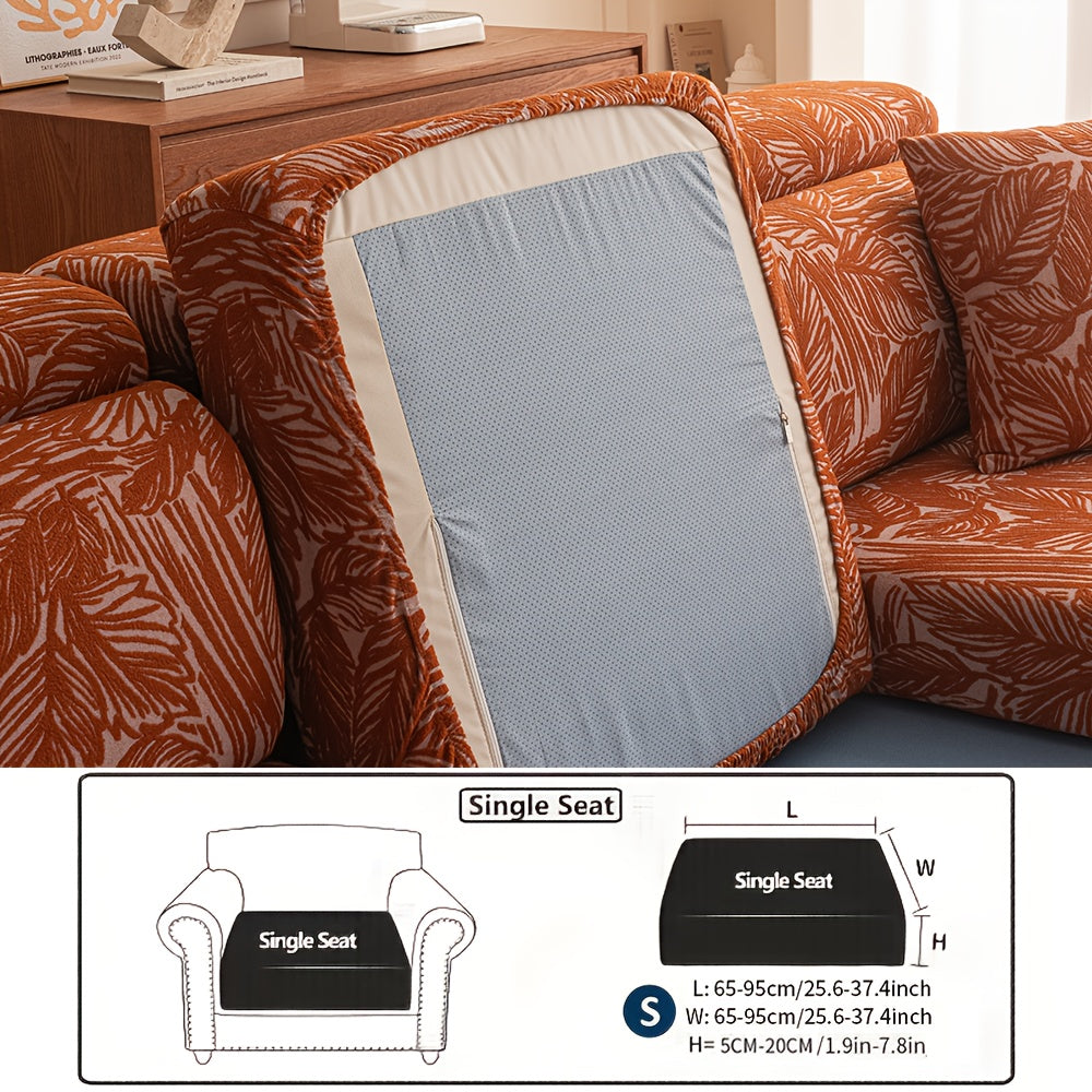 Housse de coussin en polaire, compatible fauteuil, canapé deux places, canapé trois places Image