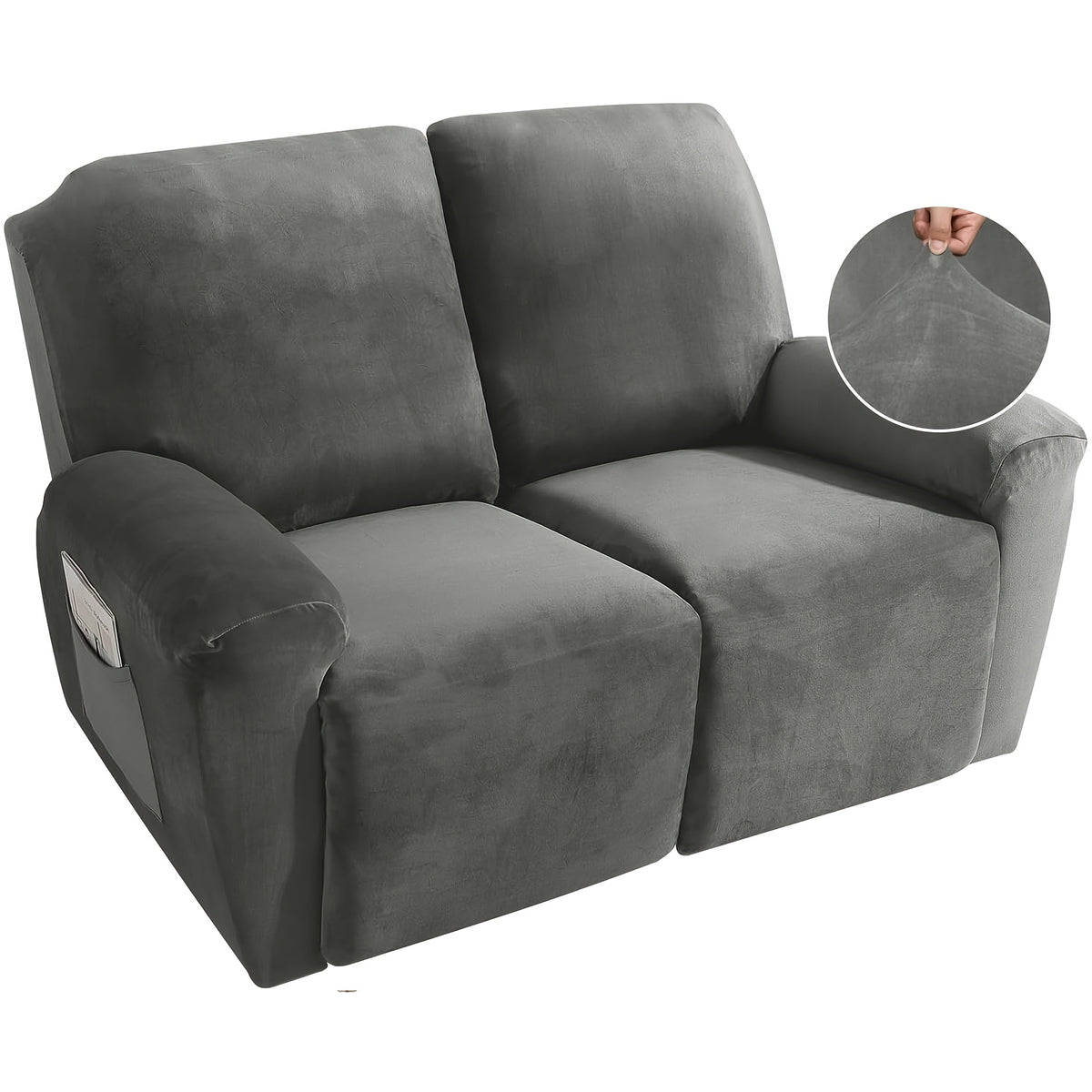 Housse de fauteuil en polaire jacquard, vue d'ensemble