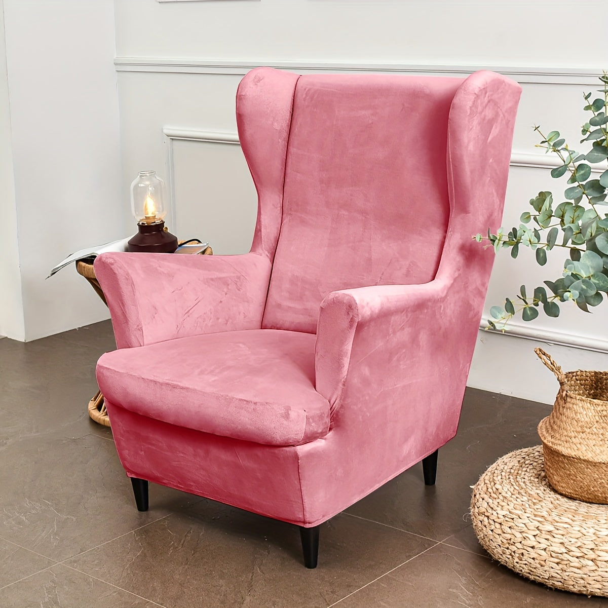 Housse de canapé extensible en velours à motif tigre, tissu de 200 à 250 g/m²