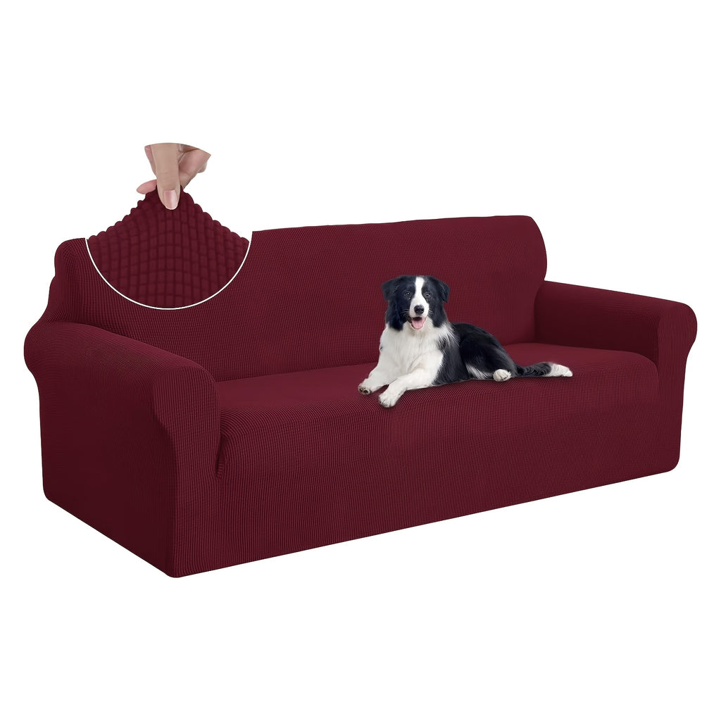Housse de canapé extensible en polaire jacquard, autre coloris