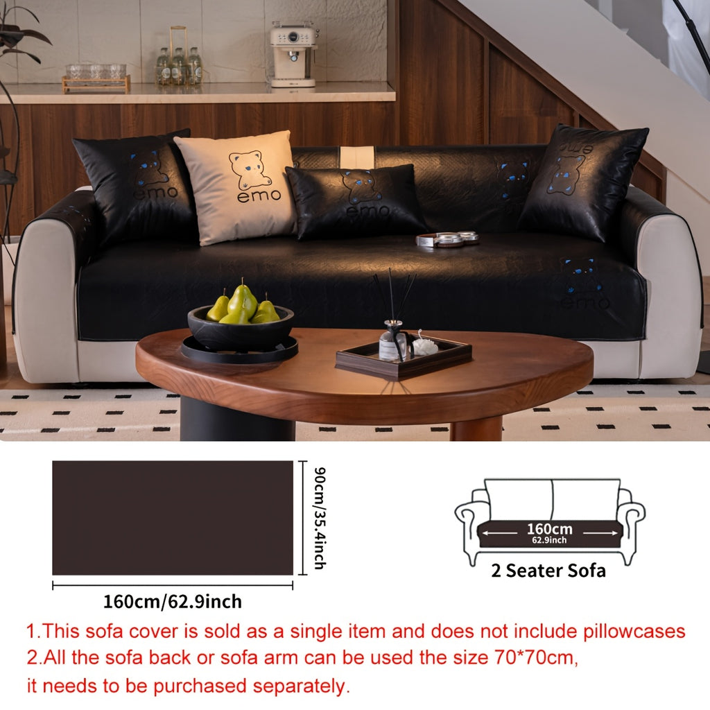 Housse de canapé épaisse en polyester antidérapante à housses séparées, tissu de 450 à 500 g/m²