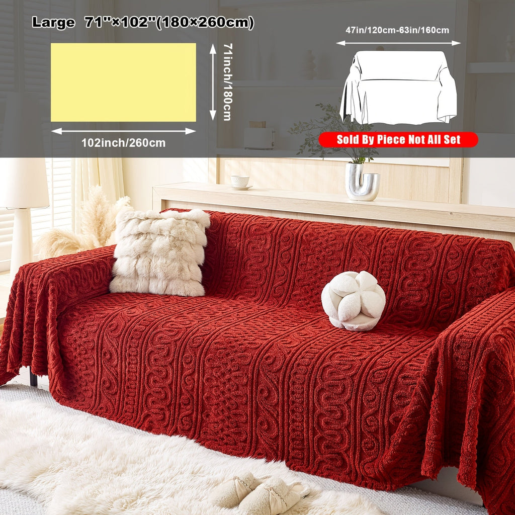 Serviette de canapé en velours polypyrène avec, gros plan sur le tissu