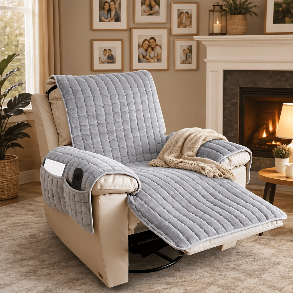 Housse de canapé antidérapante pour fauteuil, housse posée