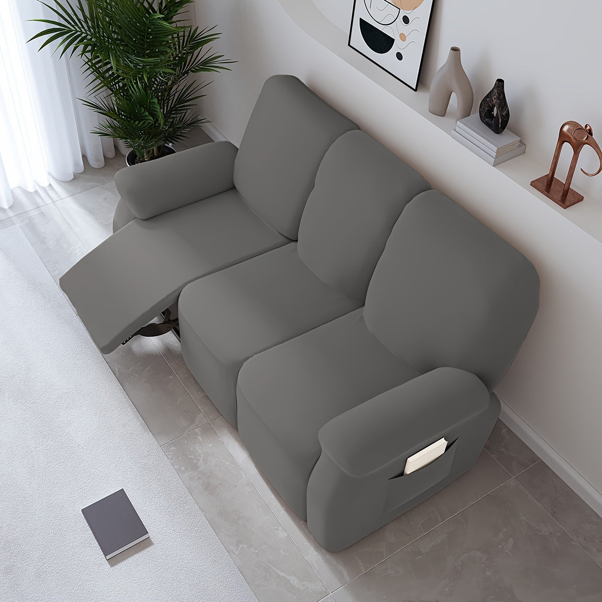 Housse de canapé extensible en fibre de lait, autre coloris