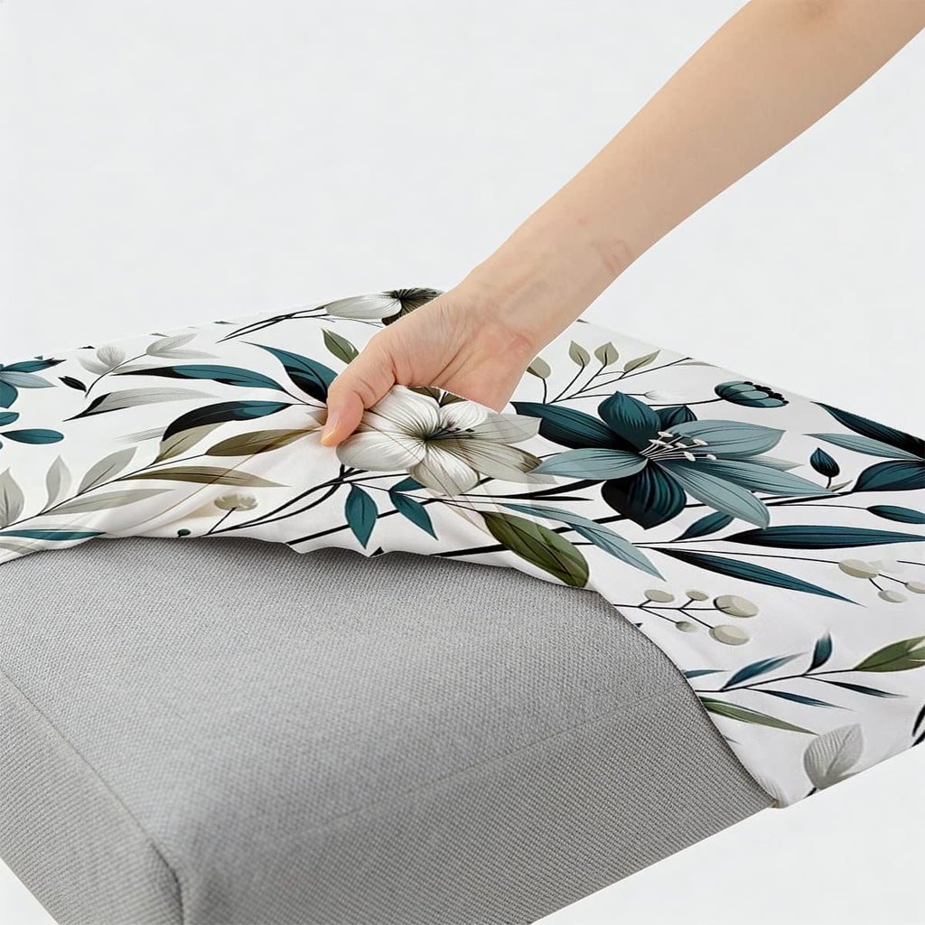 Housse de canapé en polyester, détail de la finition