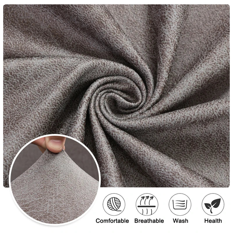 Housse de canapé en jacquard, détail de l'ourlet