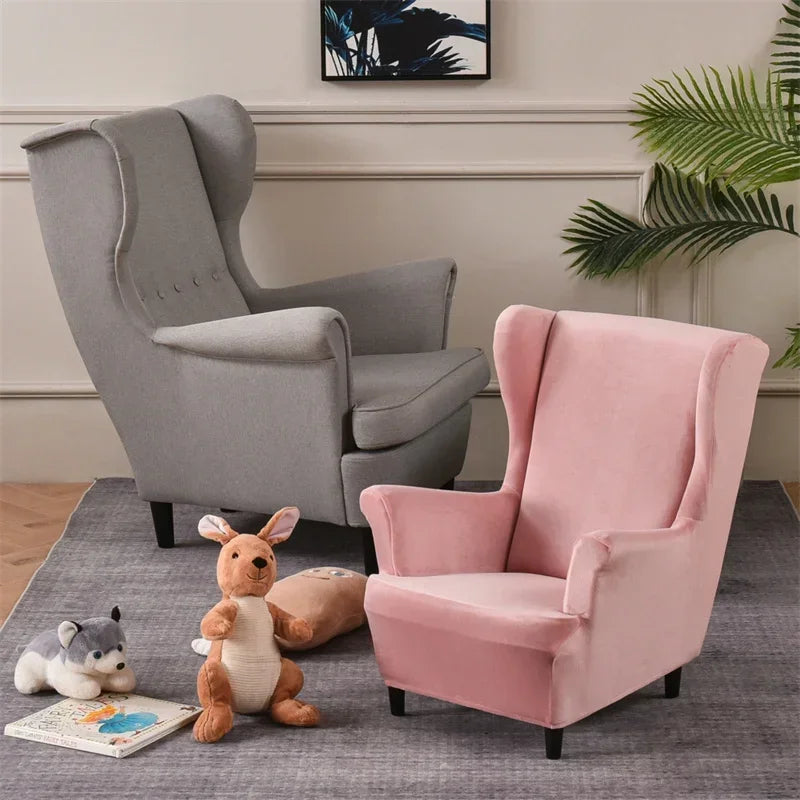 Housse de canapé en polyester, gros plan sur le tissu