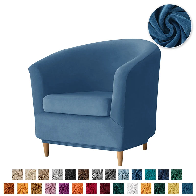 Housse de canapé en polyester, vue de dos