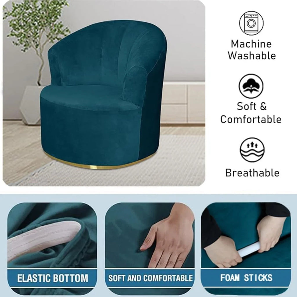Housse de fauteuil en polaire, vue de dos