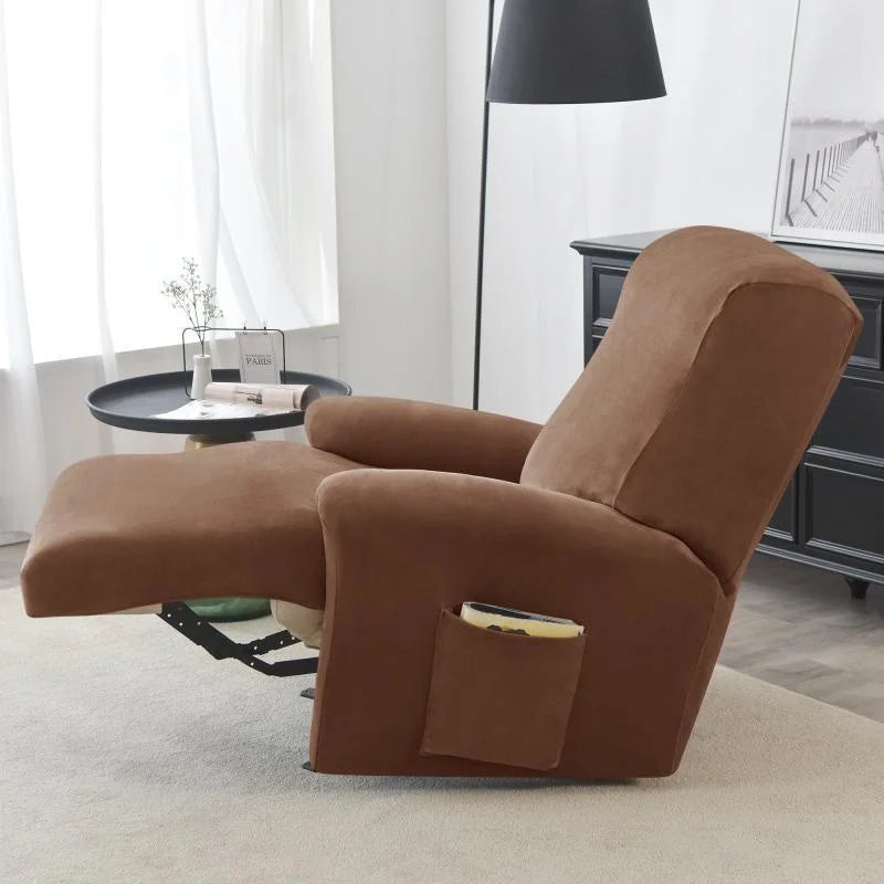 Housse de canapé en polyester, gros plan sur le tissu