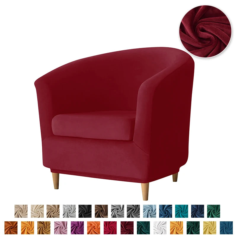 Housse de canapé en polyester, détail de l'ourlet