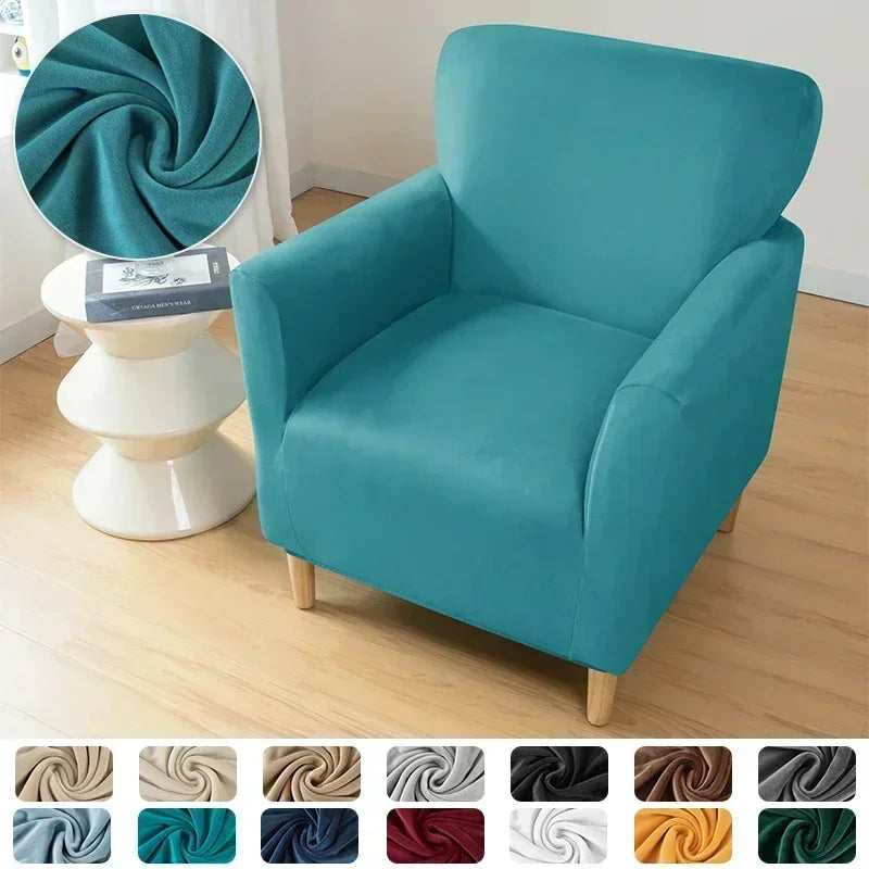Housse de canapé en polyester, détail de l'ourlet