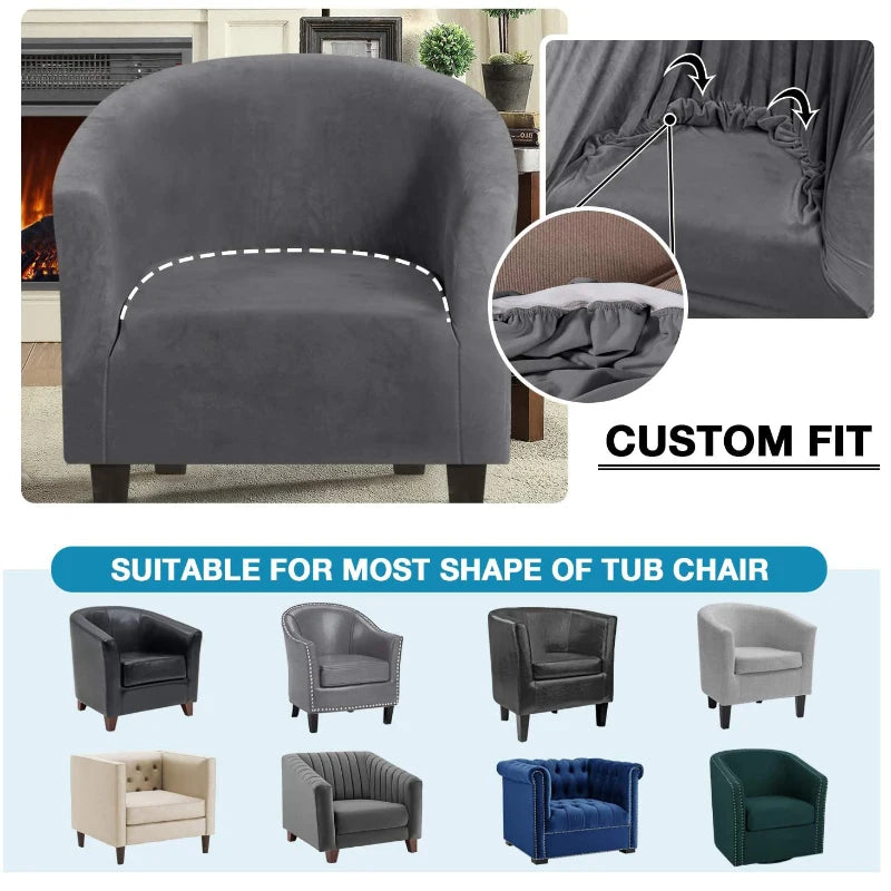 Housse de chaise en polyester, visuel produit