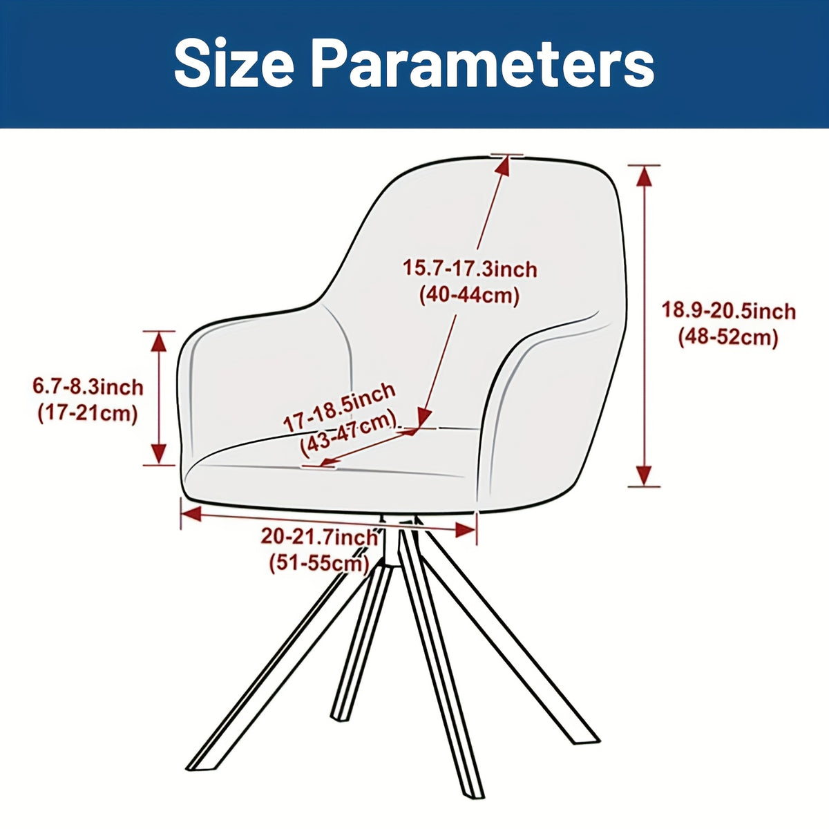 Housse de chaise extensible en polaire jacquard, housse posée