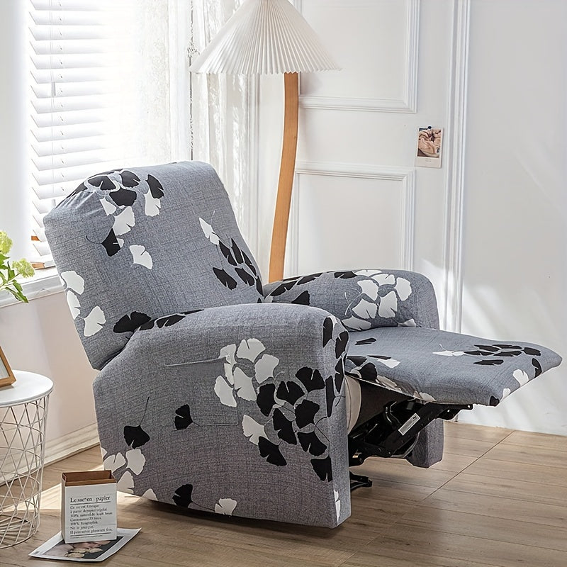 Housse de fauteuil extensible en fibre de lait avec poche de rangement, vue d'ensemble