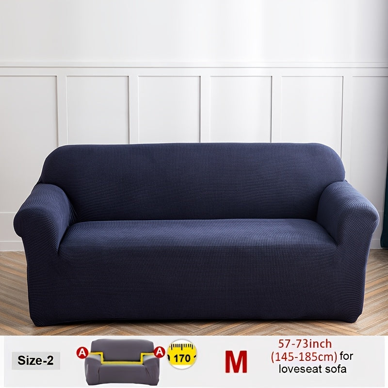 Housse de canapé extensible en velours côtelé jacquard, visuel produit