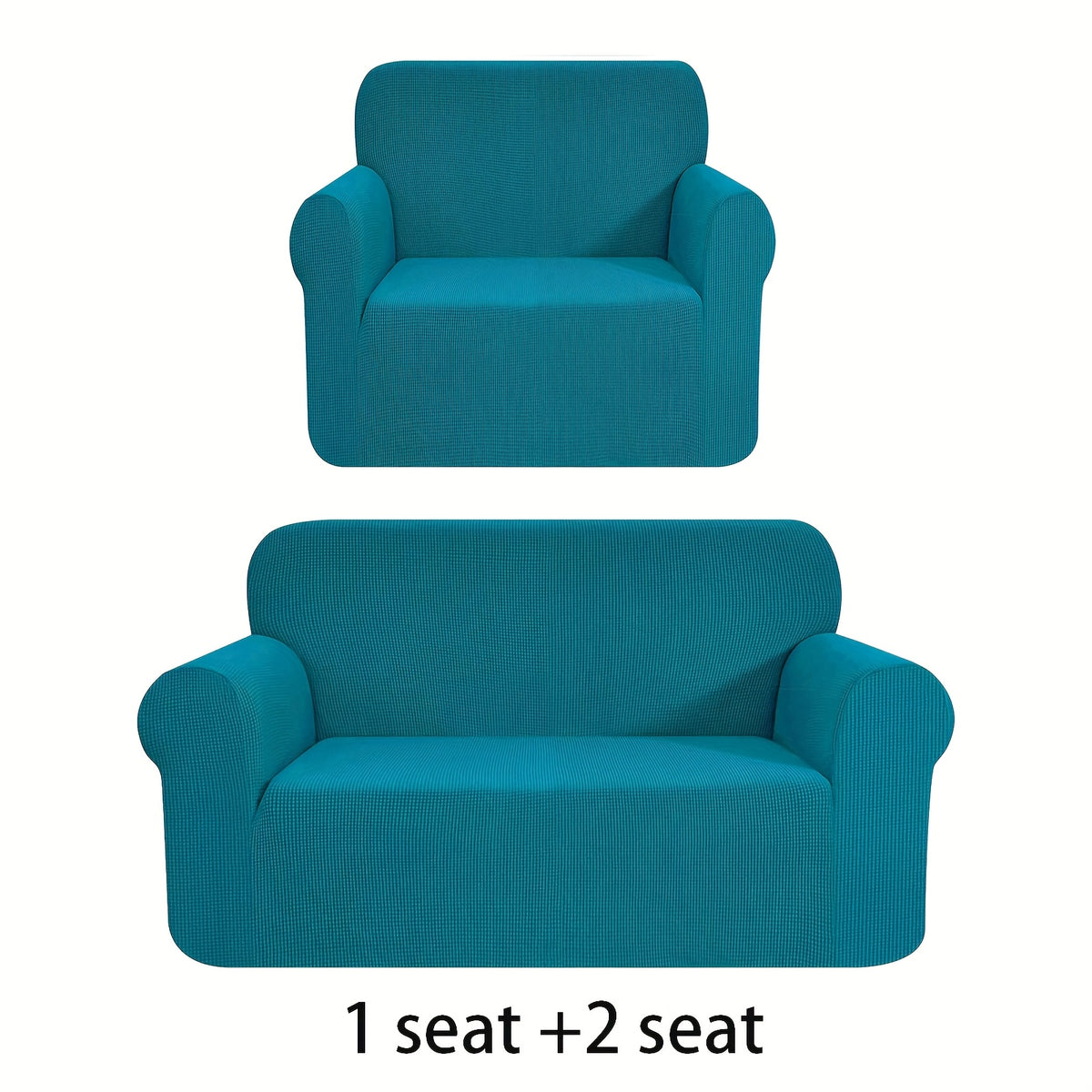 Housse de canapé extensible en polaire jacquard anti-griffes, gros plan sur le tissu