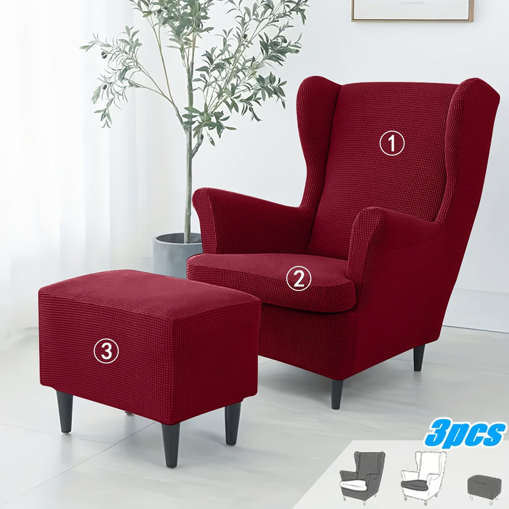 Housse de fauteuil extensible en polaire jacquard pour fauteuil, autre coloris
