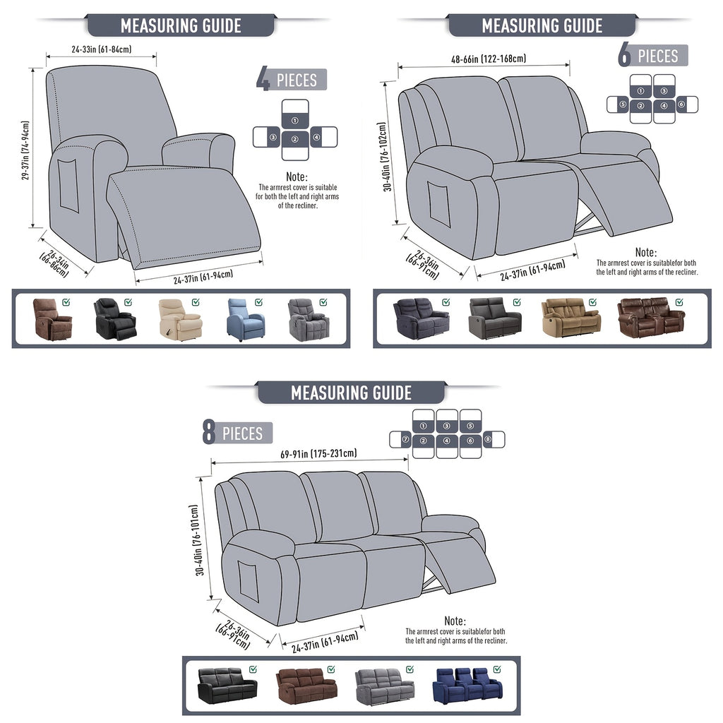 Housse de fauteuil extensible en velours antidérapante, mise en situation